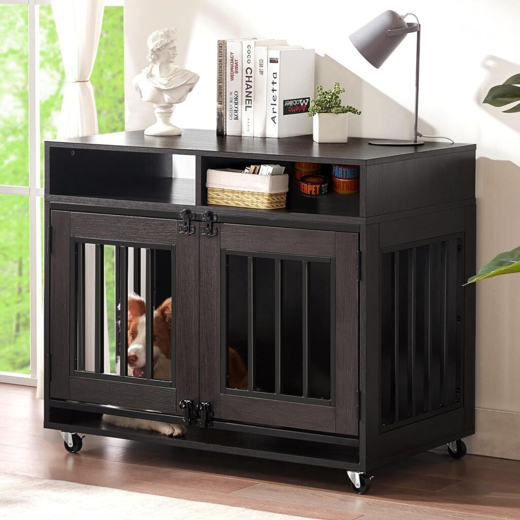 Dog Crate Furniture with Storage